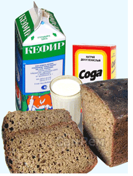 Ржаной хлеб, кефир, сода для лечения суставов